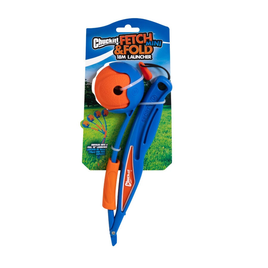 Chuckit! Fetch & Fold Lanza Pelotas Mini para perros, , large indicador imagen numero 2